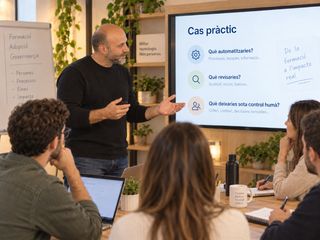 Sessió de formació en IA i automatitzacions per a equips professionals
