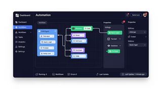 Screenshot of an intelligent automation software interface